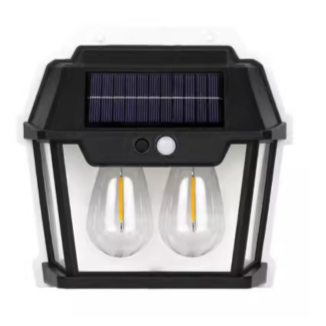 Solar Intelligent Induction Outdoor Wall Lamp with DUAL Tungsten Filament