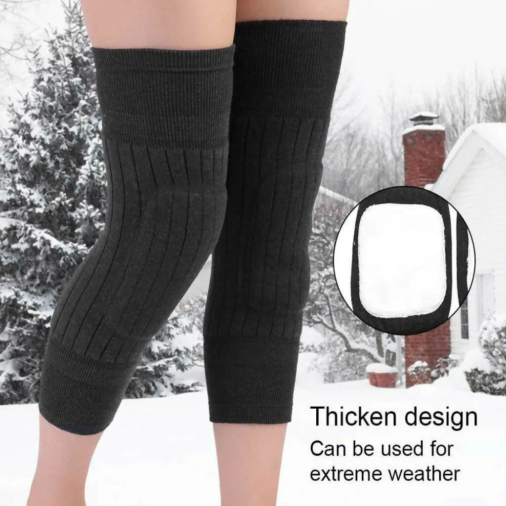 1 Pair Winter Wool Knee Pads Warm without strap