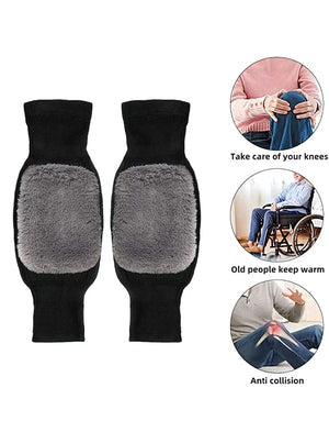Pair of 2 Unisex Thermal Knee Warmer for Winter Pain Relief & Joint Support